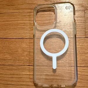 I Phone 14 pro maxApple Clear MagSafe-Compatible iPhone Case with White.